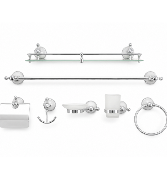 Accessories Set 7 pcs chrome