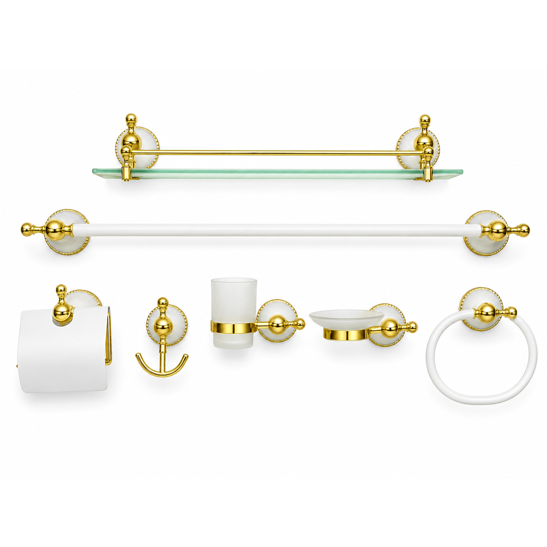 Accessories Set 7 pcs chrome