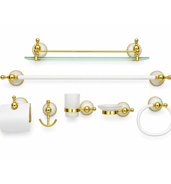 Accessories Set 7 pcs chrome